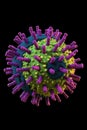 SARS CoV coronavirus variant omicron. Beautiful illustration picture. Generative AI