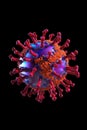 SARS CoV coronavirus variant omicron. Beautiful illustration picture. Generative AI Royalty Free Stock Photo