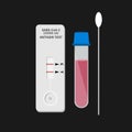 SARS-CoV-2 Covid-19 Antigen Rapid Test vector illustration