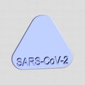SARS-CoV-2 - Word or text as 3D illustration 3D rendering