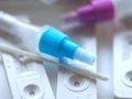 Group of Corona or Covid-19 rapid tests for home testing Royalty Free Stock Photo