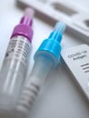 Group of Corona or Covid-19 rapid tests for home testing Royalty Free Stock Photo