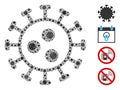 SARS Virus Mosaic of CoronaVirus Items