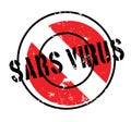 Sars Virus rubber stamp