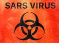 Sars, biological hazards, biohazards, refer to biological substances that pose a threat to the health of living organisms, viruses Royalty Free Stock Photo