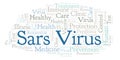 Sars Virus word cloud, made with text only.