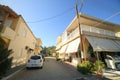 SARTI, GREECE - SEPTEMBER 23, 2014:Greek city in the summer, cars at the roadside