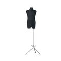 Sartorial mannequins long in black color isolated on a white background. Mannequins form the body of a kids. Silhouette of a