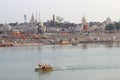 Saryu river ghats in Ayodhya Dhaam at Ayodhya, Uttar Pradesh, india Royalty Free Stock Photo