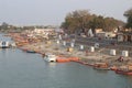 Saryu river ghats in Ayodhya Dhaam at Ayodhya, Uttar Pradesh, india Royalty Free Stock Photo