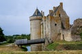 A rear view of Castle Suscinio, a restored medieval fortress in Brittany