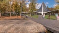 Sarzhin Yar park area with well-equipped mineral spring in Kharkov timelapse