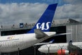 SAS airliens paked in Copenahg4 airport due to corona virus