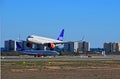 SAS Scandanavian Airlines Passenger Aircraft Landing At Alicante Airport