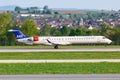 SAS Scandinavian Airlines Bombardier CRJ-900 airplane Stuttgart airport