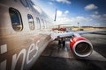 SAS Scandinavian Airlines plane parked