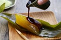 Sasamaki, glutinous rice dumplings wrapped in bamboo leaves, Japanese local confection