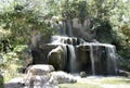 Sasebo Japanese Garden waterfall in Summer Royalty Free Stock Photo