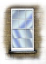 Sash window Royalty Free Stock Photo