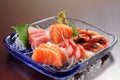 Sashimi assorted cold dishes Royalty Free Stock Photo