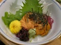 Sashimi Japanese cuisine with exquisite sea urchin