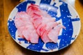 Sashimi Raw fish on a Dish