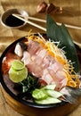 sashimi trout, japanese cuisine, asian food