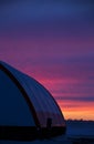 Saskatchewan Prairie Sunset Royalty Free Stock Photo