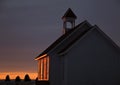 Saskatchewan Prairie Sunset Royalty Free Stock Photo