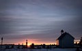 Saskatchewan Prairie Sunset Royalty Free Stock Photo