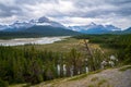 Saskatchewan River, Banff National Park, Alberta, Canada Royalty Free Stock Photo