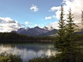 Saskatchewan River banff national park canada Royalty Free Stock Photo