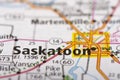 Saskatoon, Saskatchewan on map