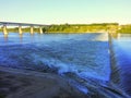 Saskatoon Saskatchewan Weir on the River