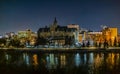 Saskatoon skyline, core downtown, Saskatchewan, Canada. Royalty Free Stock Photo