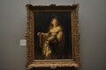 Saskia van Uylenburgh in Arcadian Costume by Rembrandt at the National Gallery Museum in London UK