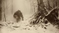 Sasquatch Encounter: A Majestic Ape In The Snow