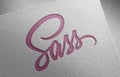 Sass-1_1 on paper texture Royalty Free Stock Photo