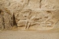 Sassanid rock relief depiction at Naqsh-e Rostam, Iran.