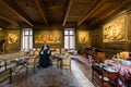 Sassenage castle, Isere, France - September 15 2018 : European H