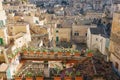 View of the Sassi di Matera a historic district in the city of Matera, well-known for their ancient cave dwellings. Royalty Free Stock Photo