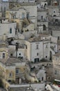 View of the old city of Matera, also known as \