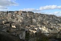 View of the old city of Matera, also known as \