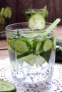 Sassi water with cucumber Royalty Free Stock Photo