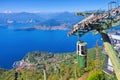 Sasso del Ferro ropeway on lake Lago Maggiore