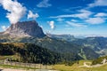 The Sassolungo - Langkofel group, valley Gardena. Dolomites, Italy Royalty Free Stock Photo