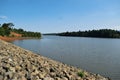 Scenic dam against a Mountain background, Aberdare Ranges, Kenya Royalty Free Stock Photo