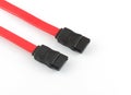 Sata cable white background Royalty Free Stock Photo
