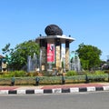 Satam Square in downtown Tanjung Pandan.