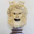 Satan head made of marble, useful for Satanic concept